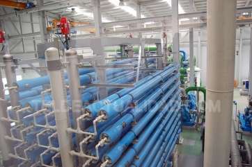 Interior de la desaladora Telde II, ubicada en Salinetas (Foto TA)