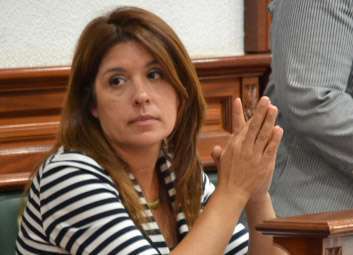 Carmen Hernández, presidenta de NC en Telde (Foto TA)