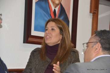 Carmen Hernández durante un Pleno municial (Foto Antonio Alí)