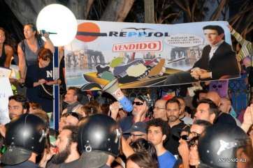 Grupo de concentrados en El Cubillo (Foto TA)
