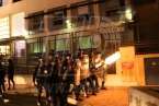Protesta ante la Comisaría de Telde (Foto Telde.tv)