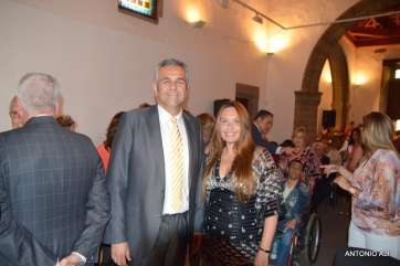 Francisco López junto a Herminia Demetrio este miércoles en el pregón (Foto Antonio Alí)