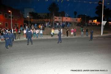 Cordón policial en la zona de El Cubillo (Foto Francisco Javier Santana)