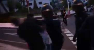 Momento de la agresión (Foto TA)
