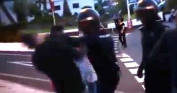 Momento de la agresión (Foto TA)