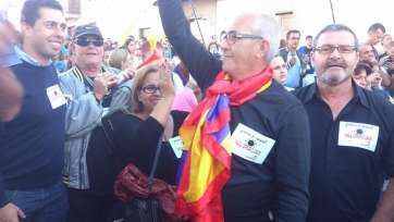 Socialistas de Telde en la protesta del pasado miércoles en San Juan (Foto TA)