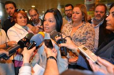 Margarita Alonso, portavoz de los vecinos afectados del pueblo de Ojos de Garza (Foto TA)