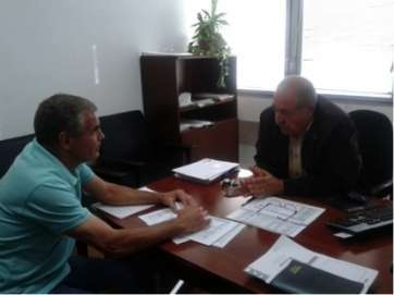 El concejal socialista Juan Quintana mantuvo una reunión con el director general de Infraestructura del Gobierno canario (Foto TA)