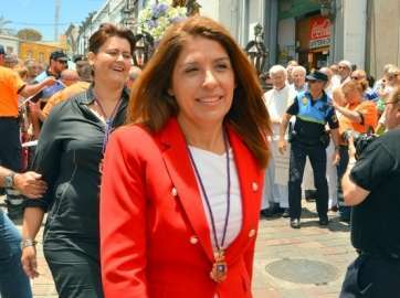 Carmen Hernández, en San Juan este martes (Foto Antonio Alí)