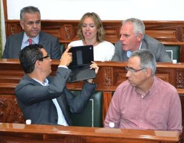 Imagen del último Pleno del Ayuntamiento de Telde (Foto Daniel Ojeda)