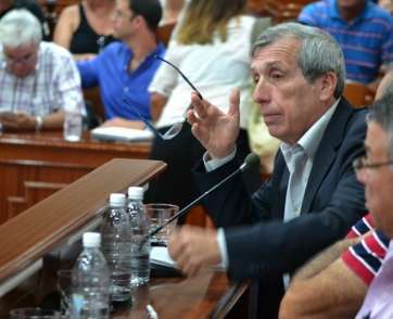 Reyes, en el Pleno de este viernes (Foto TA)