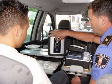 Vehículo de la Policía Local de Telde (Foto TA)