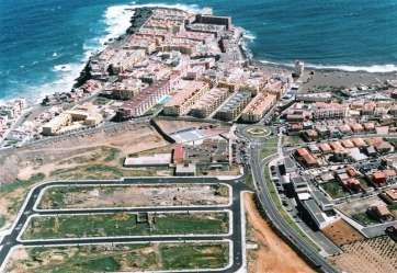 Sector costero de Telde, vista aérea (Foto TA)