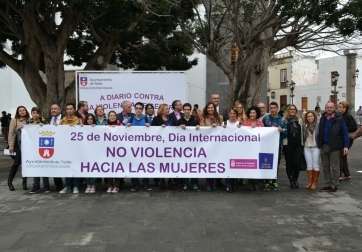 Imagen de la pasada celebración del Día contra la violencia de género en Telde (Foto TA)