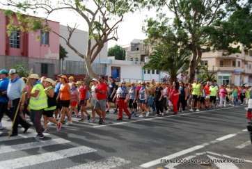 Un momento de la caminata (Foto Francisco Javier Santana) 