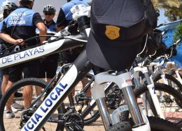 Bicicletas de la Policía de Playas (Foto TA)