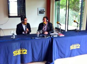 Rodríguez durante la entrevista en Cadena Ser (Foto TA)