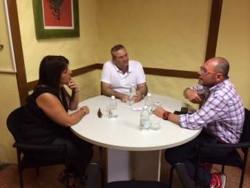 Cabrera y Álamo durante la reunión (Foto TA)