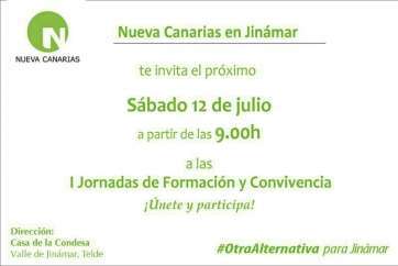 Cartel de las jornadas de NC (Foto TA)