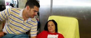 Diego Ojeda, conocido deportista de Telde, visitó este miércoles a Alonso (Foto TA)