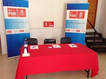 Todo preparado en la Agrupación Juan Negrín de Telde (Foto TA)