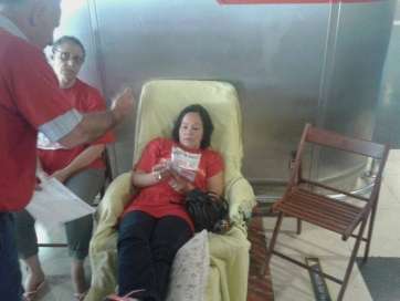 Margarita Alonso, en huelga de hambre desde la pasada semana (Foto TA)