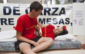 José Carreño junto a Margarita Alonso, este martes en Gando (Foto Borja Suárez/C7)