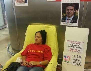 Margarita Alonso, este miércoles con la imagen de Soria detrás (Foto TA)