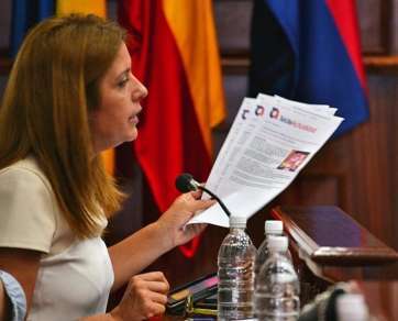 Carmen Hernández, presidenta y concejala de NC en Telde (Foto TA) 
