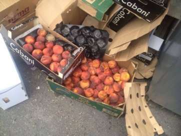 Productos tirados a la basura (Foto TA)