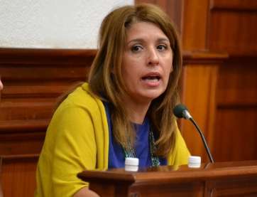 La portavoz de NC, Carmen Hernández (Foto TA)