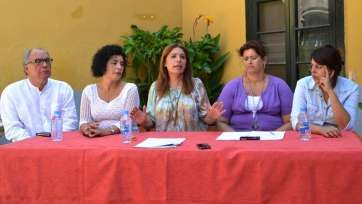 Rueda de prensa de NC este miércoles (Foto Daniel Ojeda)