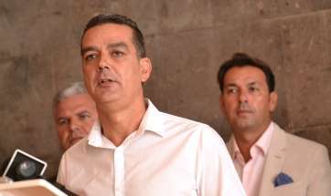 Mario Torres durante la presentación del candidato (Foto TA)