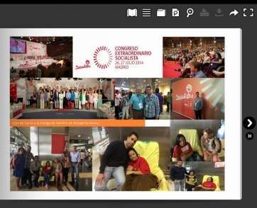 Captura de pantalla de una de las páginas de la revista (Foto TA)