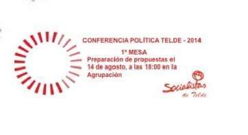 Cartel de la primera mesa (Foto TA)