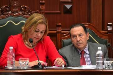 Imagen de archivo de un Pleno municipal (Foto TA)