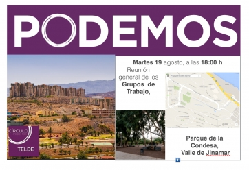 Cartel anunciador de la actividad (Foto TA)