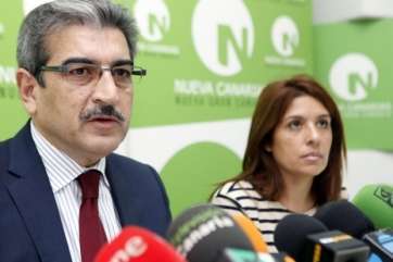 Román Rodríguez y la teldense Carmen Hernández, líderes de NC (Foto Acfi Press)