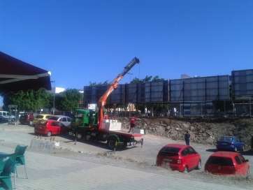 Solar privado cerrado el pasado viernes en Arnao (Foto TA)