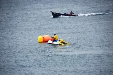 Boya del canal a nado entre Taliarte y Melenara (Foto TA)