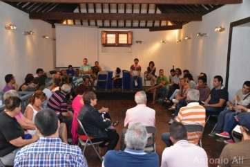 Imagen de uno de los encuentros de trabajo de Podemos en Telde (Foto Antonio Alí)