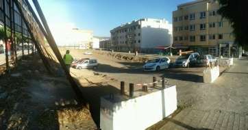 Imagen captada esta mañana en uno de los dos solares de Arnao (Foto TA)