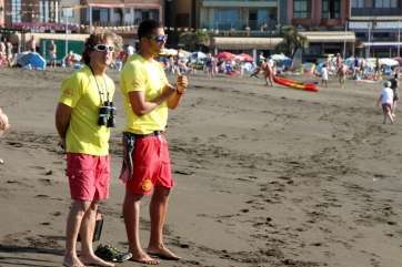 Socorristas de Proactiva en Salinetas (Foto TA)