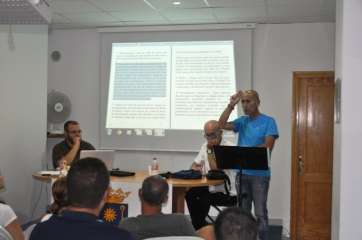 Momento de la reunión de este martes (Foto TA)