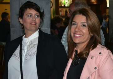 Las edilas nacionalistas Carmen Hernández y Celeste López (Foto TA)