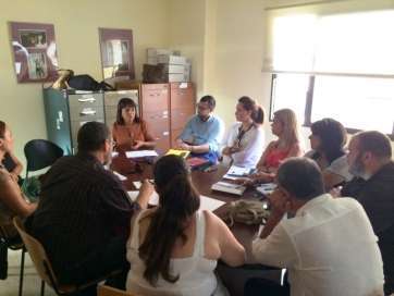 Momento de la reunión de este miércoles (Foto TA)