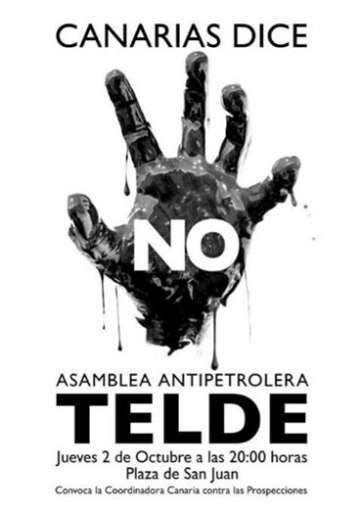 Cartel del anuncio de la convocatoria en Telde (Foto TA)