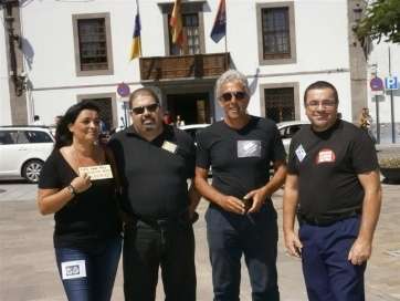 Imagen de archivo de representantes de UGT en el Ayuntamiento de Telde (Foto TA)