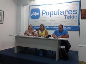 Momento del comité local de este martes en el PP de Telde (Foto TA)
