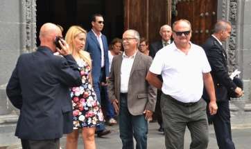 Sebastián Henríquez, en el centro de la imagen (Foto TA)